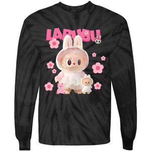 Funny Labubu Lover Cute Labubu The Monsters Tie-Dye Long Sleeve Shirt