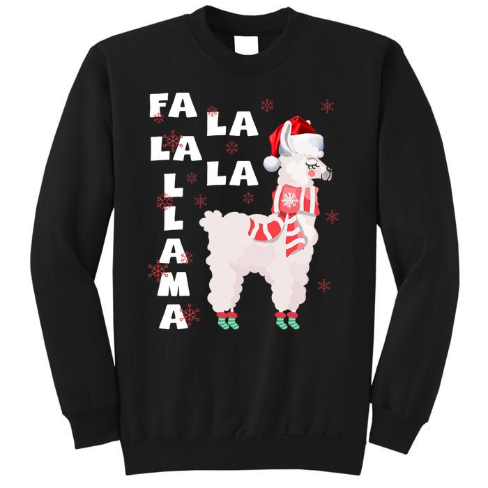 Fa La La Llama Santa Christmas Funny Gift Xmas Sweatshirt