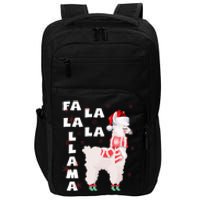 Fa La La Llama Santa Christmas Funny Gift Xmas Impact Tech Backpack