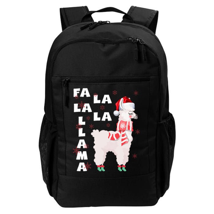 Fa La La Llama Santa Christmas Funny Gift Xmas Daily Commute Backpack