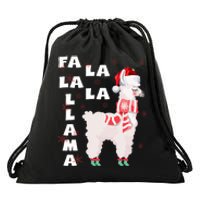 Fa La La Llama Santa Christmas Funny Gift Xmas Drawstring Bag