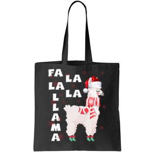 Fa La La Llama Santa Christmas Funny Gift Xmas Tote Bag