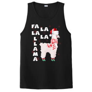 Fa La La Llama Santa Christmas Funny Gift Xmas PosiCharge Competitor Tank