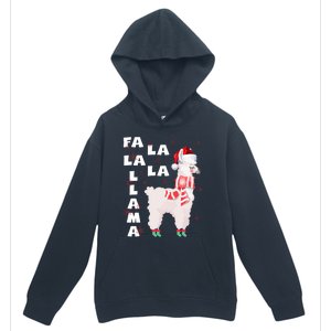 Fa La La Llama Santa Christmas Funny Gift Xmas Urban Pullover Hoodie