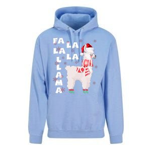 Fa La La Llama Santa Christmas Funny Gift Xmas Unisex Surf Hoodie