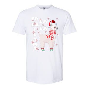 Fa La La Llama Santa Christmas Funny Gift Xmas Softstyle CVC T-Shirt