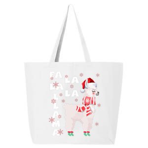 Fa La La Llama Santa Christmas Funny Gift Xmas 25L Jumbo Tote