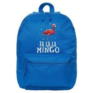 Fa La La Mingo Flamingo Christmas Tree Lights Tropical Xmas Gift 16 in Basic Backpack