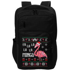 Fa La Lamingo Flamingo Lover Christmas Ugly Sweater Xmas Gift Impact Tech Backpack