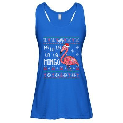 Fa La Lamingo Flamingo Lover Christmas Ugly Sweater Xmas Gift Ladies Essential Flowy Tank