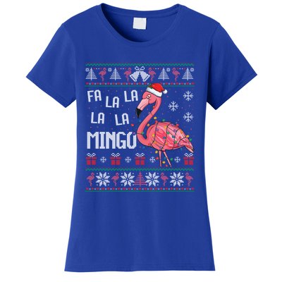 Fa La Lamingo Flamingo Lover Christmas Ugly Sweater Xmas Gift Women's T-Shirt