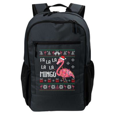 Fa La Lamingo Flamingo Lover Christmas Ugly Sweater Xmas Gift Daily Commute Backpack