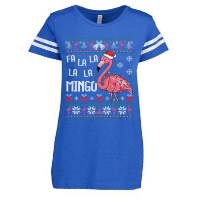 Fa La Lamingo Flamingo Lover Christmas Ugly Sweater Xmas Gift Enza Ladies Jersey Football T-Shirt