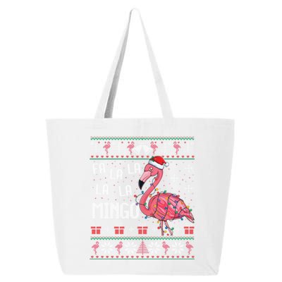 Fa La Lamingo Flamingo Lover Christmas Ugly Sweater Xmas Gift 25L Jumbo Tote