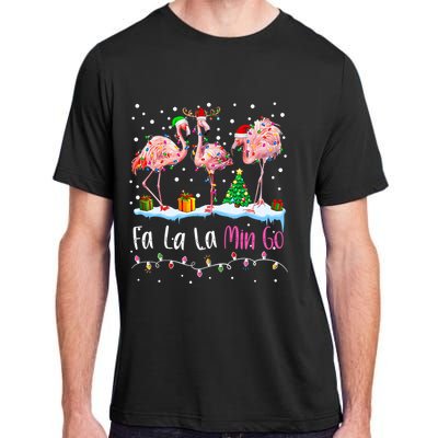 Fa La La La Mingo Flamingo Christmas Adult ChromaSoft Performance T-Shirt