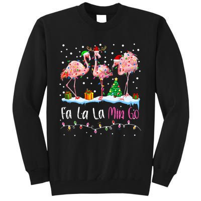 Fa La La La Mingo Flamingo Christmas Tall Sweatshirt