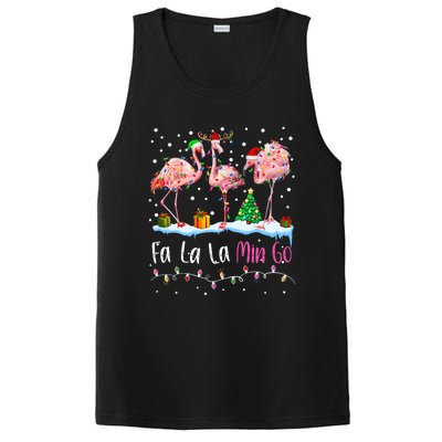 Fa La La La Mingo Flamingo Christmas PosiCharge Competitor Tank