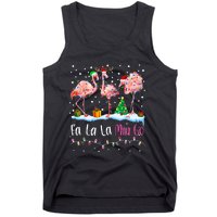 Fa La La La Mingo Flamingo Christmas Tank Top