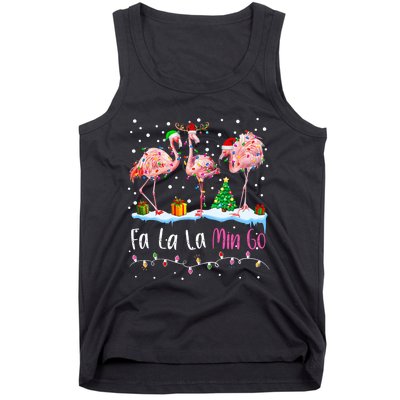 Fa La La La Mingo Flamingo Christmas Tank Top