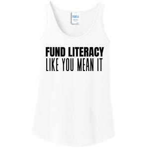 Fund Literacy Like You Mean It Ladies Essential Tank