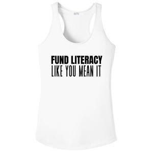 Fund Literacy Like You Mean It Ladies PosiCharge Competitor Racerback Tank