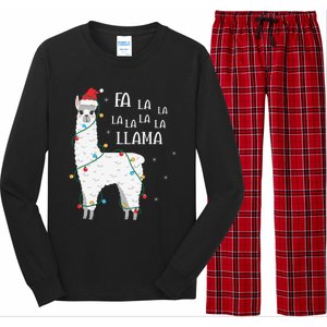 Fa La La Llama Christmas Lllama Essential Long Sleeve Pajama Set