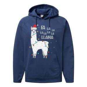 Fa La La Llama Christmas Lllama Essential Performance Fleece Hoodie