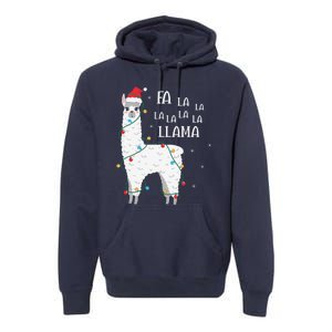 Fa La La Llama Christmas Lllama Essential Premium Hoodie