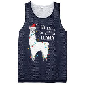 Fa La La Llama Christmas Lllama Essential Mesh Reversible Basketball Jersey Tank