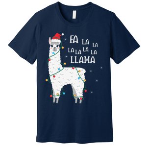 Fa La La Llama Christmas Lllama Essential Premium T-Shirt