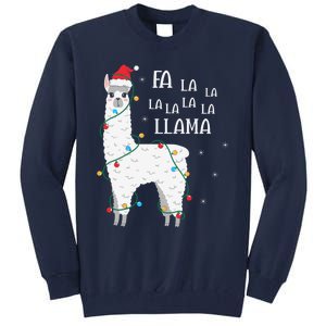 Fa La La Llama Christmas Lllama Essential Tall Sweatshirt