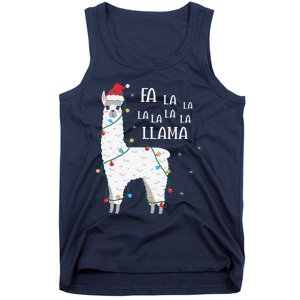 Fa La La Llama Christmas Lllama Essential Tank Top