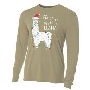 Fa La La Llama Christmas Lllama Essential Cooling Performance Long Sleeve Crew