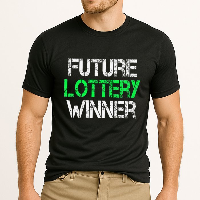 Funny Lottery Lover Scratch Off Future Lottery Winner Performance Shirt