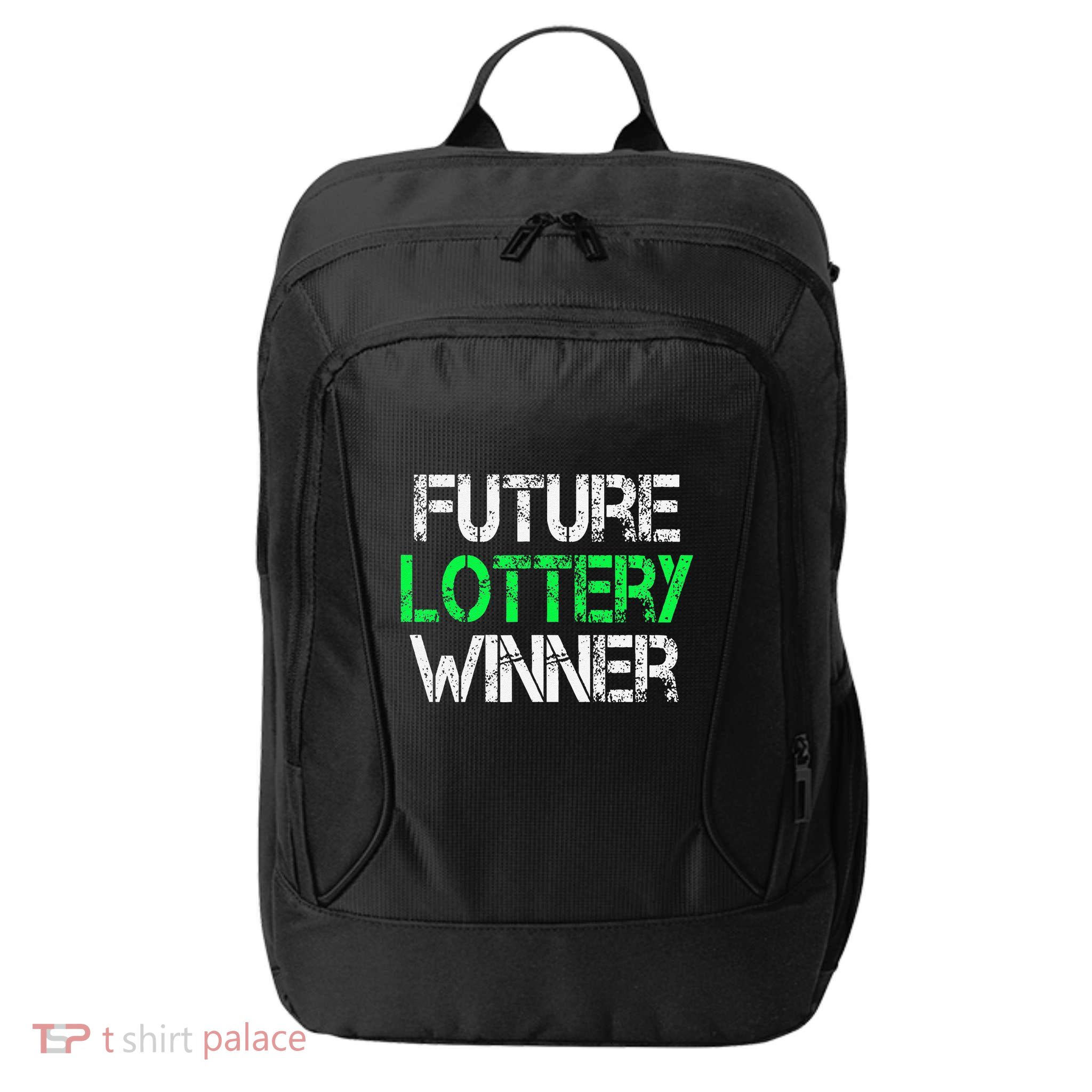 Funny Lottery Lover Scratch Off Future Lottery Winner City Backpack