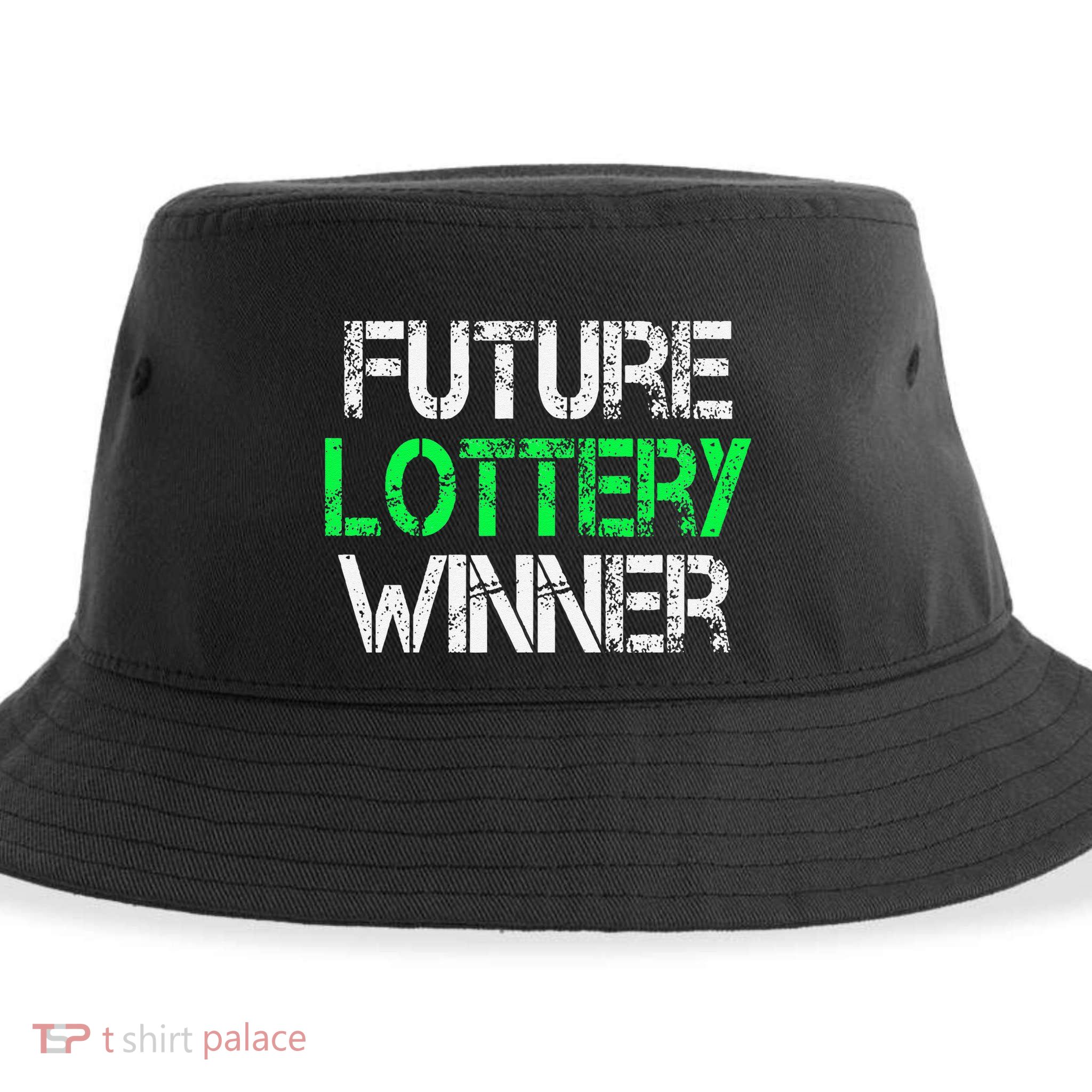 Funny Lottery Lover Scratch Off Future Lottery Winner Sustainable Bucket Hat