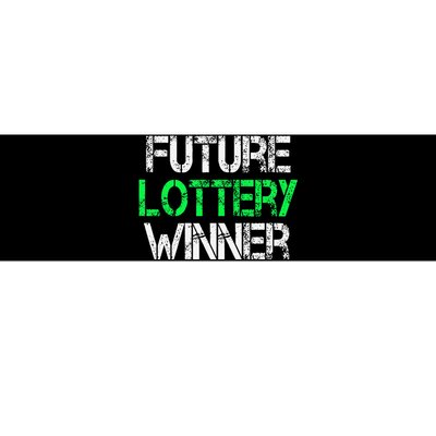 Funny Lottery Lover Scratch Off Future Lottery Winner Bumper Sticker