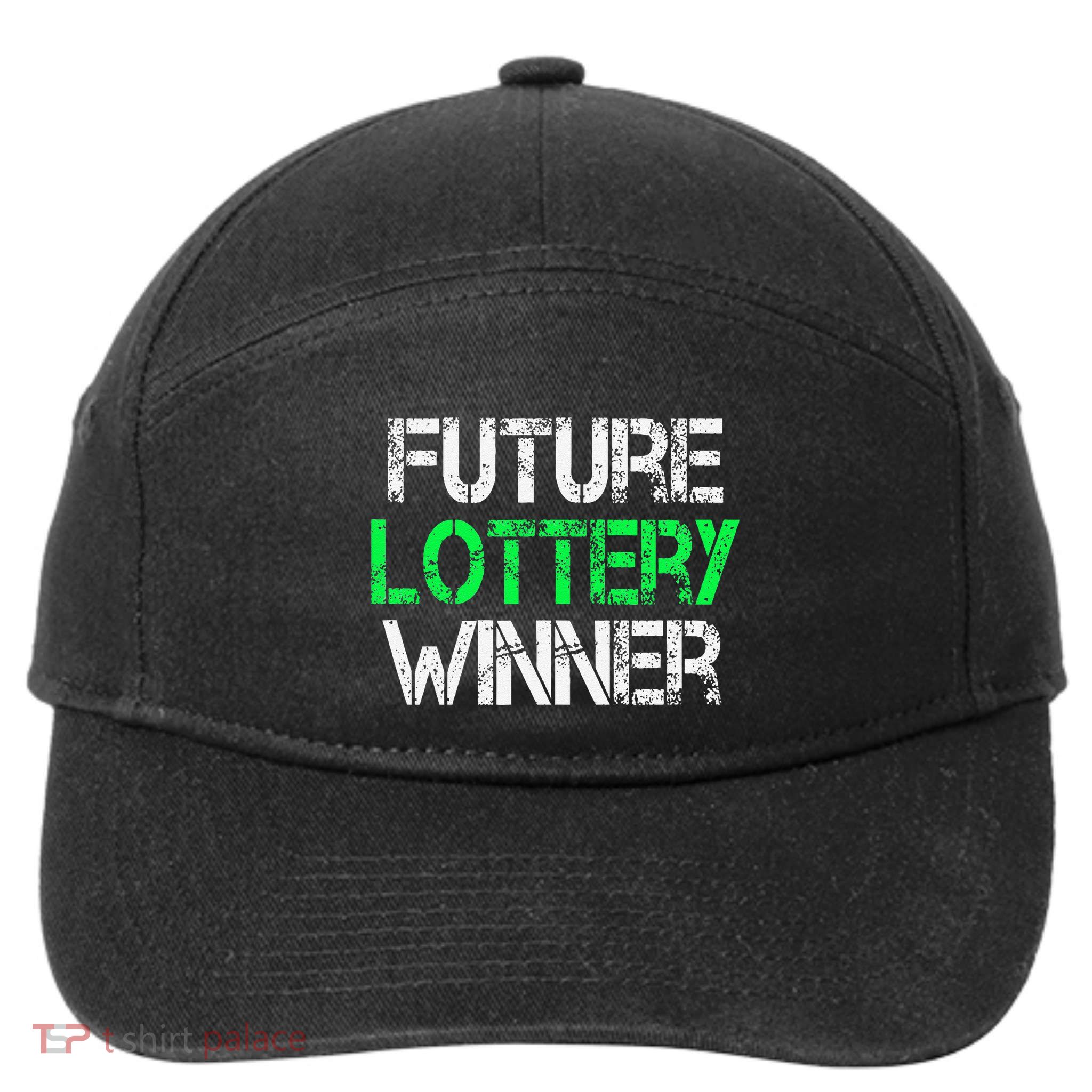 Funny Lottery Lover Scratch Off Future Lottery Winner 7-Panel Snapback Hat