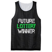 Funny Lottery Lover Scratch Off Future Lottery Winner Mesh Reversible Basketball Jersey Tank