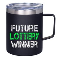 Funny Lottery Lover Scratch Off Future Lottery Winner 12oz Stainless Steel Coffee Mug