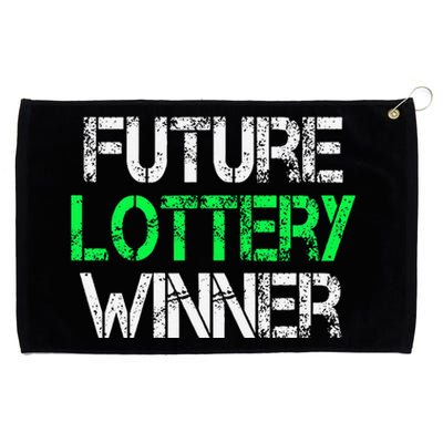 Funny Lottery Lover Scratch Off Future Lottery Winner Grommeted Golf Towel