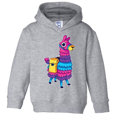 Funny Loot Llama Pinata With Yellow Saddlebag Toddler Hoodie