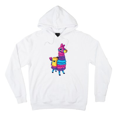 Funny Loot Llama Pinata With Yellow Saddlebag Hoodie