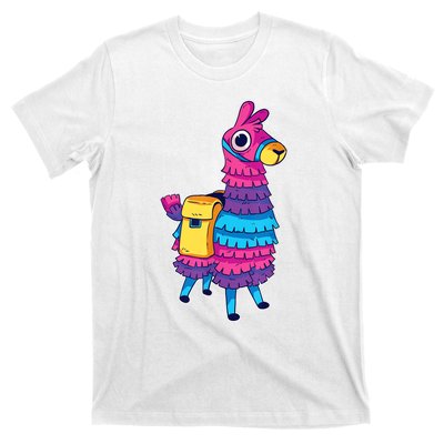 Funny Loot Llama Pinata With Yellow Saddlebag T-Shirt