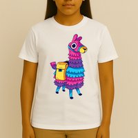 Funny Loot Llama Pinata With Yellow Saddlebag T-Shirt