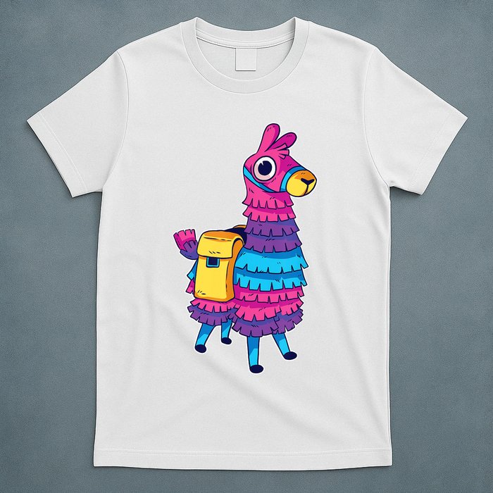 Funny Loot Llama Pinata With Yellow Saddlebag T-Shirt