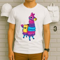Funny Loot Llama Pinata With Yellow Saddlebag T-Shirt