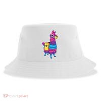 Funny Loot Llama Pinata With Yellow Saddlebag Sustainable Bucket Hat