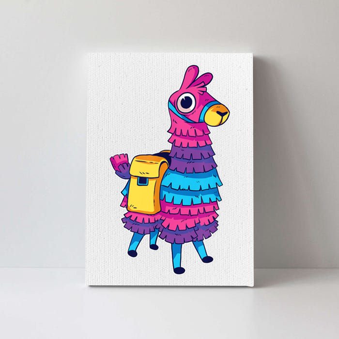 Funny Loot Llama Pinata With Yellow Saddlebag Canvas