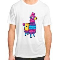 Funny Loot Llama Pinata With Yellow Saddlebag Adult ChromaSoft Performance T-Shirt